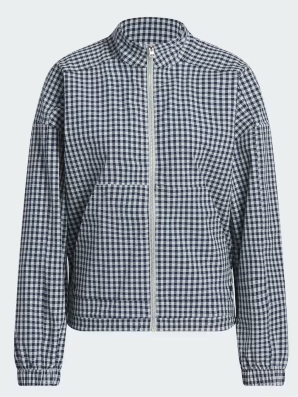 Adidas Ultimate 365 Gingham Golf Jacket/ Windbreaker in Navy/Silver XL-XXL